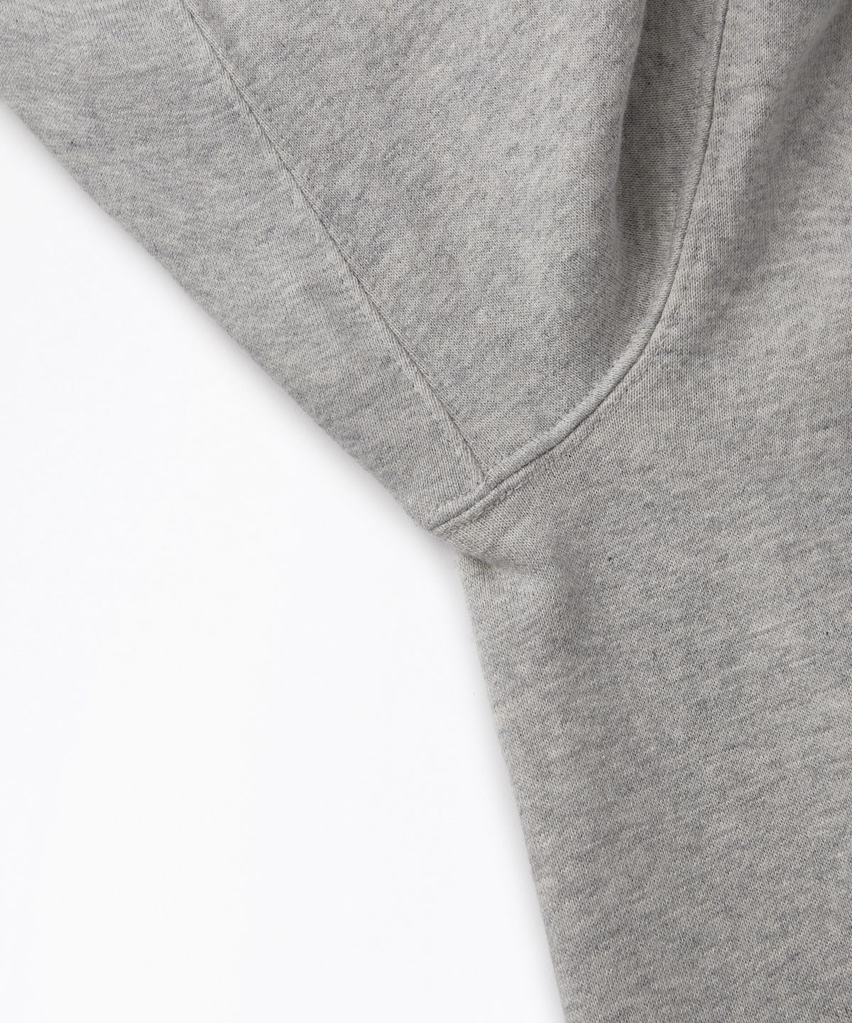 아웃스탠딩(OUTSTANDING) JAPANESE URAKE JERSEY TUBULAR SWEAT_3%MELANGE GRAY