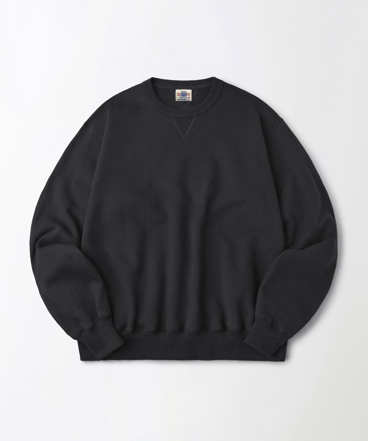 아웃스탠딩(OUTSTANDING) JAPANESE URAKE JERSEY TUBULAR SWEAT_VINTAGE BLACK