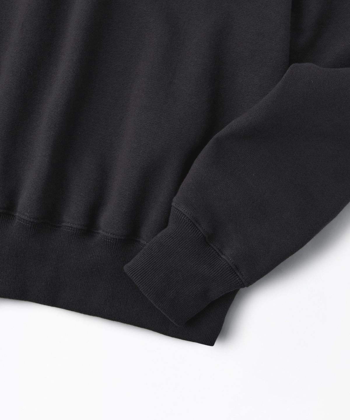 아웃스탠딩(OUTSTANDING) JAPANESE URAKE JERSEY TUBULAR SWEAT_VINTAGE BLACK