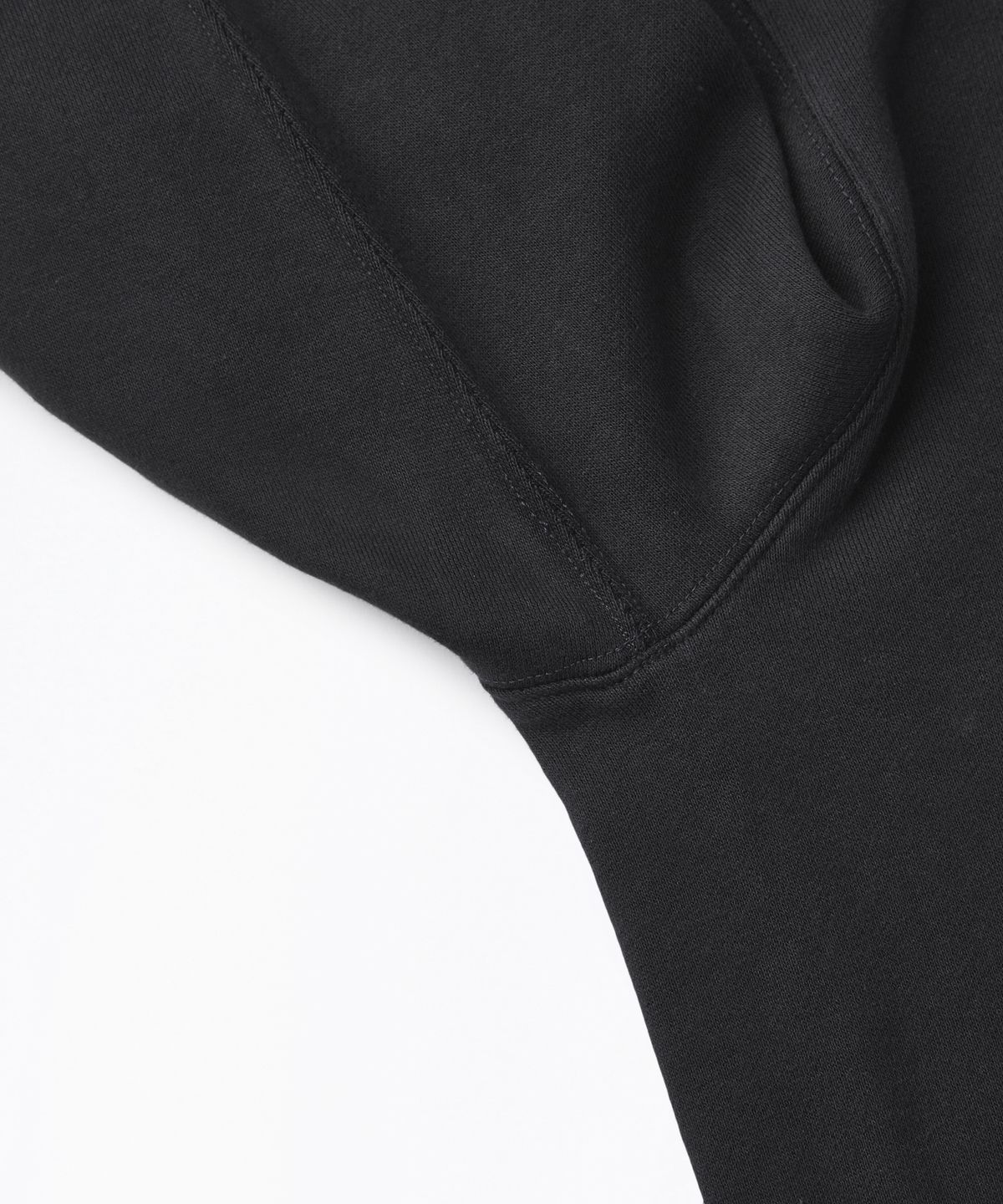 아웃스탠딩(OUTSTANDING) JAPANESE URAKE JERSEY TUBULAR SWEAT_VINTAGE BLACK
