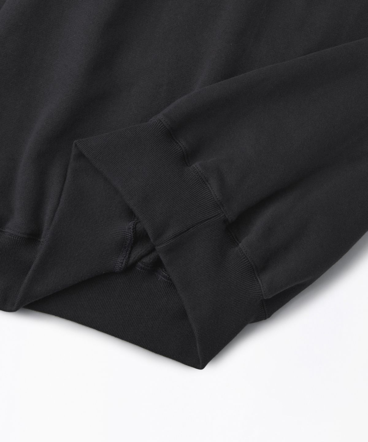 아웃스탠딩(OUTSTANDING) JAPANESE URAKE JERSEY TUBULAR SWEAT_VINTAGE BLACK