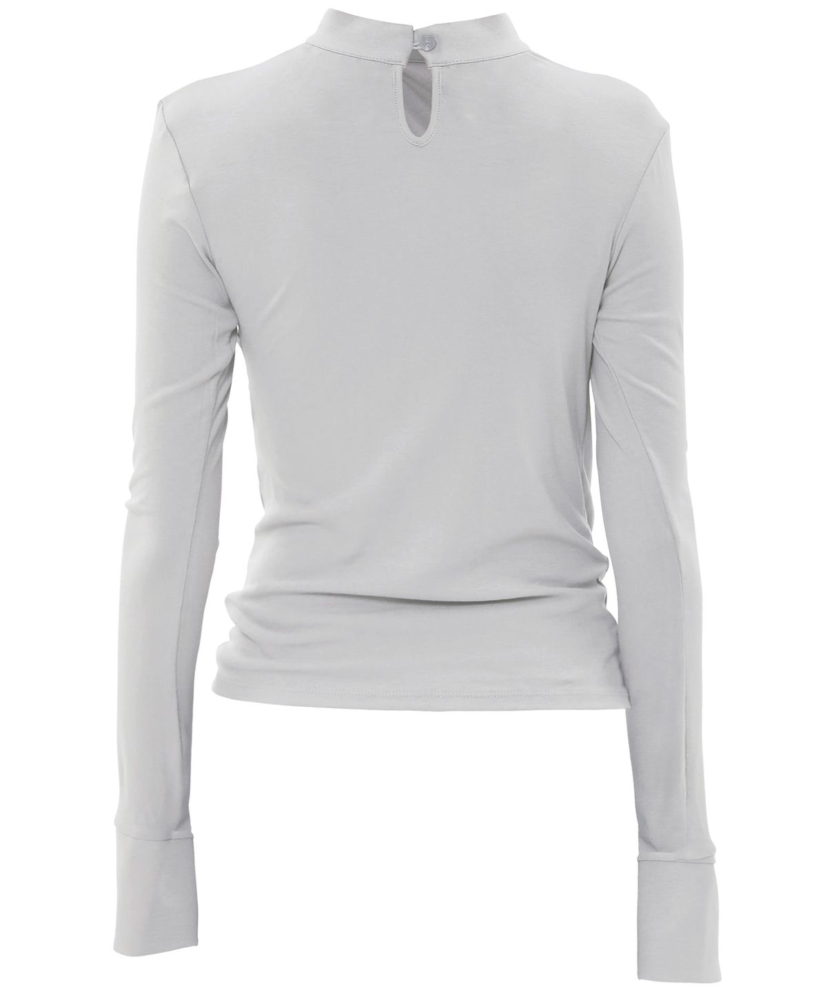 플레어업(FLAREUP) Draped Mock Neck Long Sleeve (FL-182_Cloud White)
