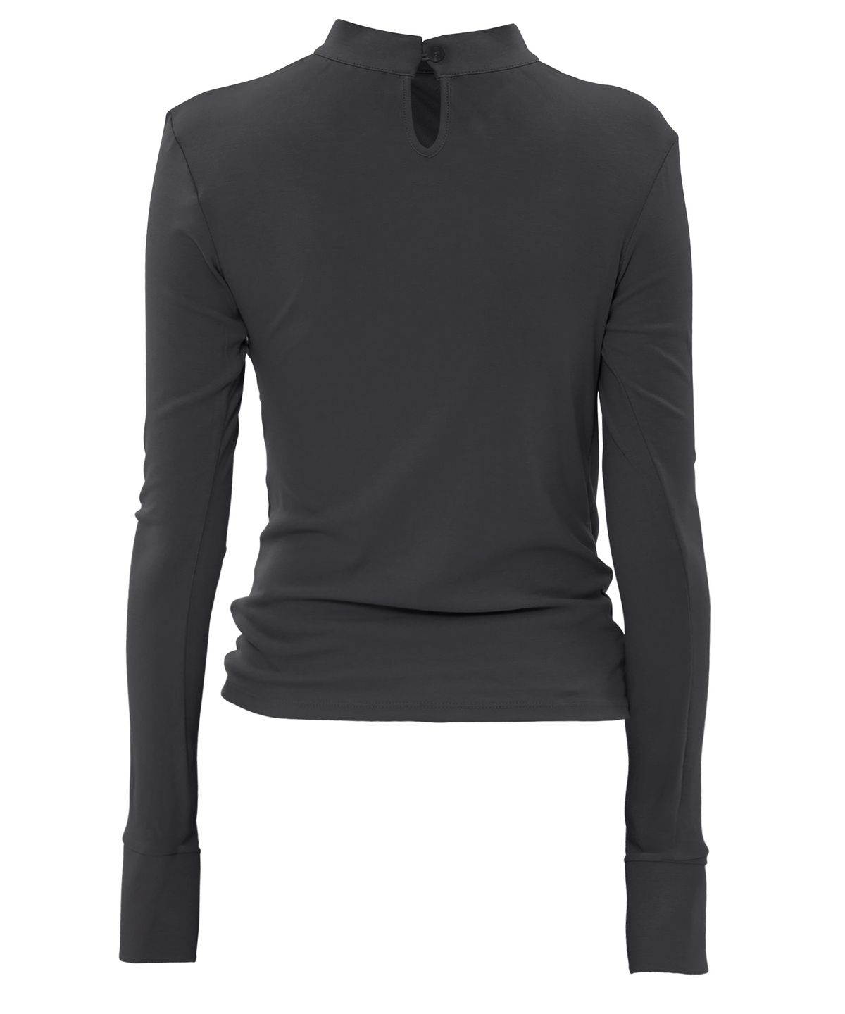 플레어업(FLAREUP) Draped Mock Neck Long Sleeve (FL-182_Black)