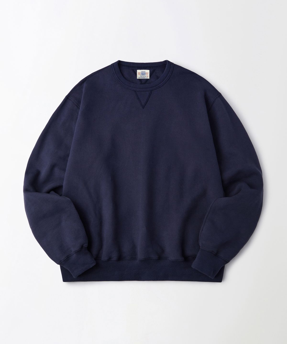 아웃스탠딩(OUTSTANDING) JAPANESE URAKE JERSEY TUBULAR SWEAT_VINTAGE NAVY