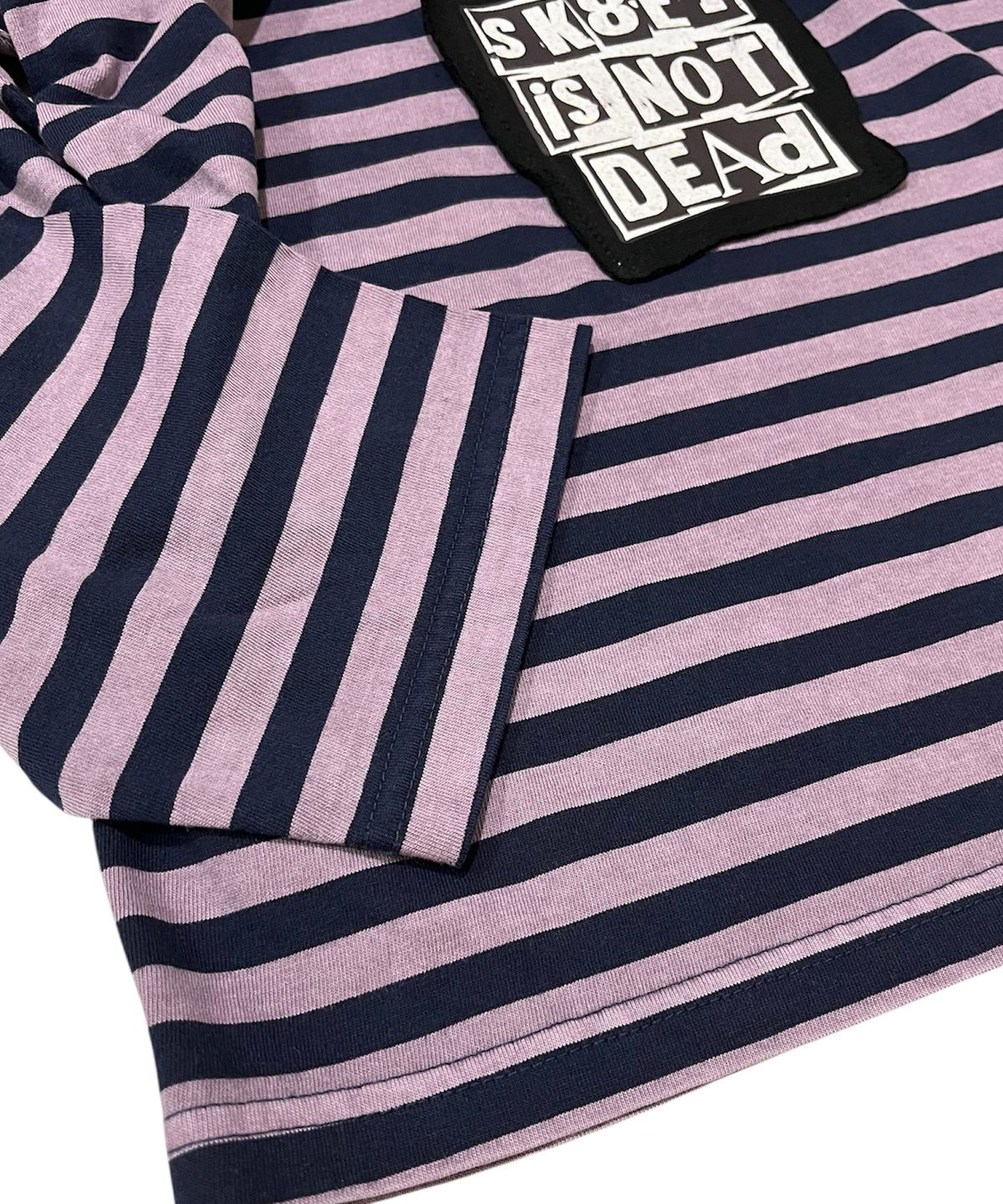 스케이터락(SK8ER ROCK) Static Pigment Stripe T-Shirt (light purple*navy)