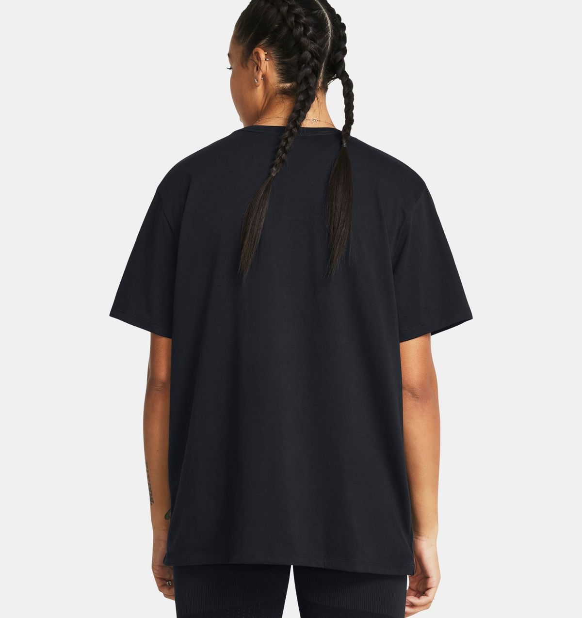 언더아머(UNDERARMOUR) 여성 UA 캠퍼스 오버사이즈 반팔1387193-001