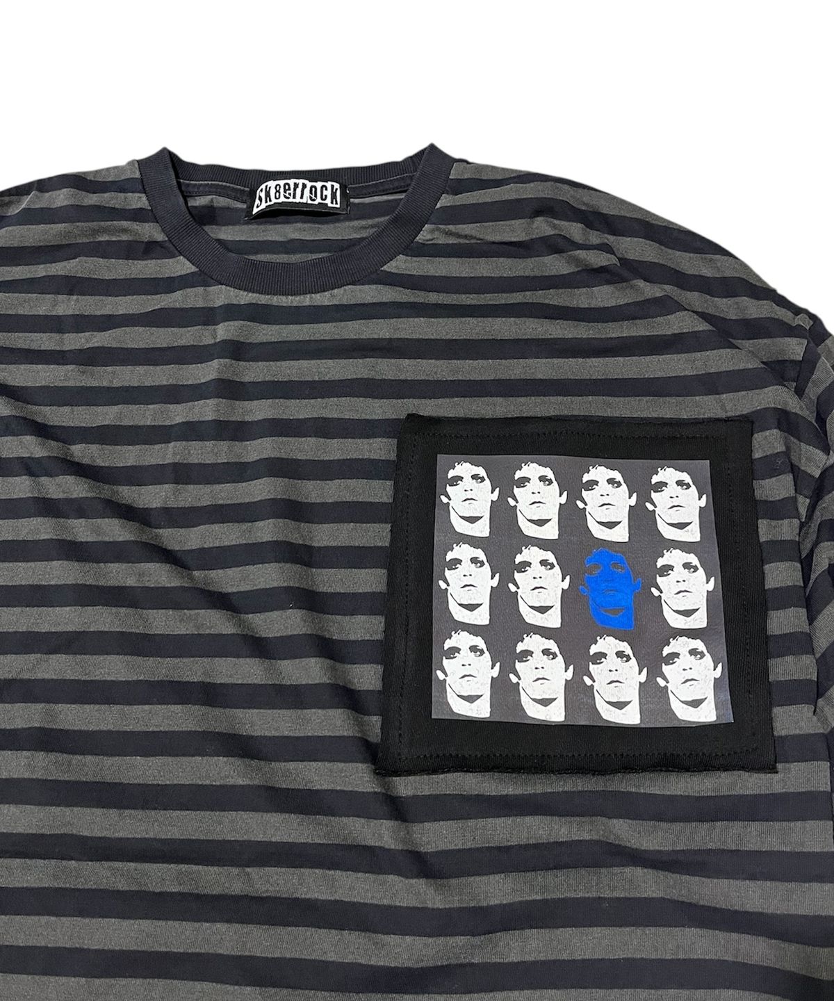 스케이터락(SK8ER ROCK) Static Pigment Stripe T-Shirt (charcoal*black)