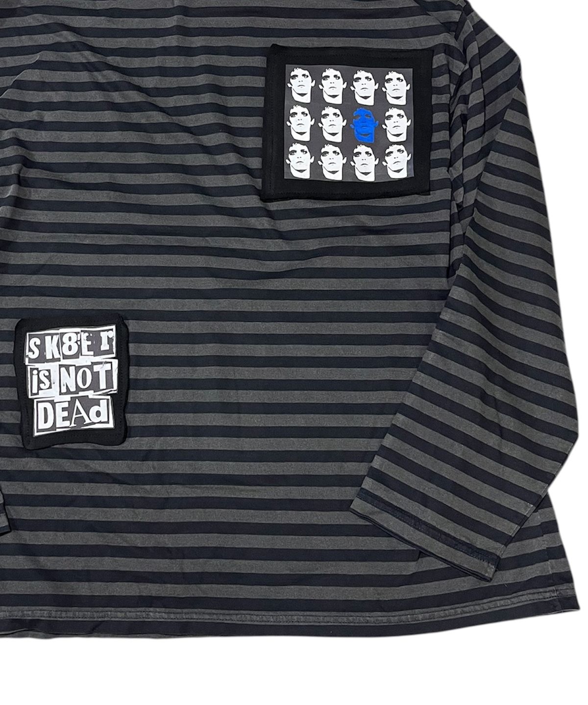 스케이터락(SK8ER ROCK) Static Pigment Stripe T-Shirt (charcoal*black)