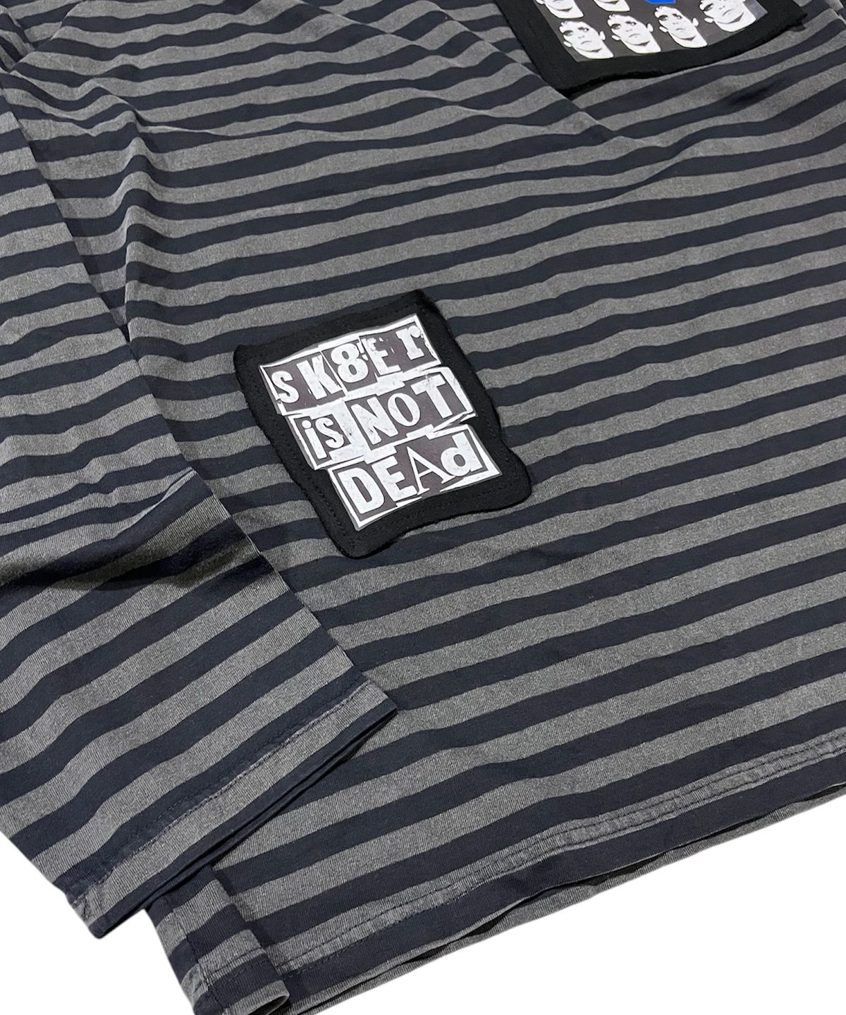 스케이터락(SK8ER ROCK) Static Pigment Stripe T-Shirt (charcoal*black)