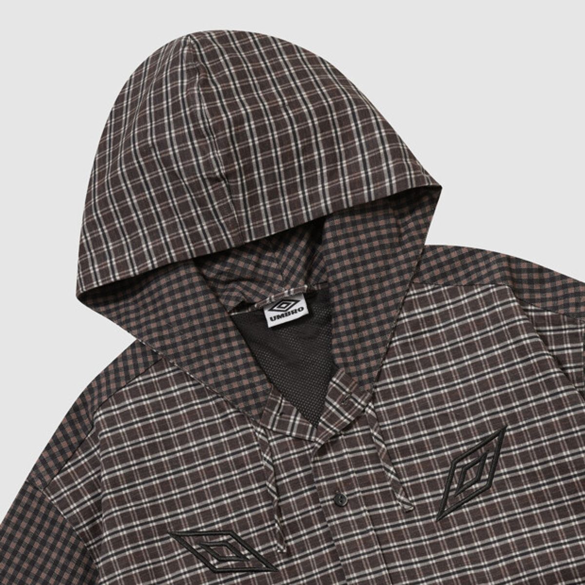 엄브로(UMBRO) [UMB X SLAM JAM] 더블 체크 자켓 브라운 UR311OJK91