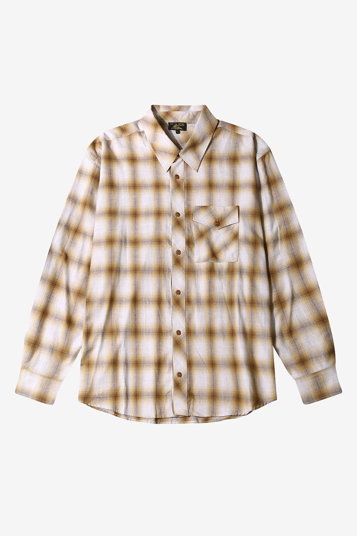 르몽생미셸(LE MONT ST MICHEL) CORNIL-CHECKED OVERSHIRT_Brown