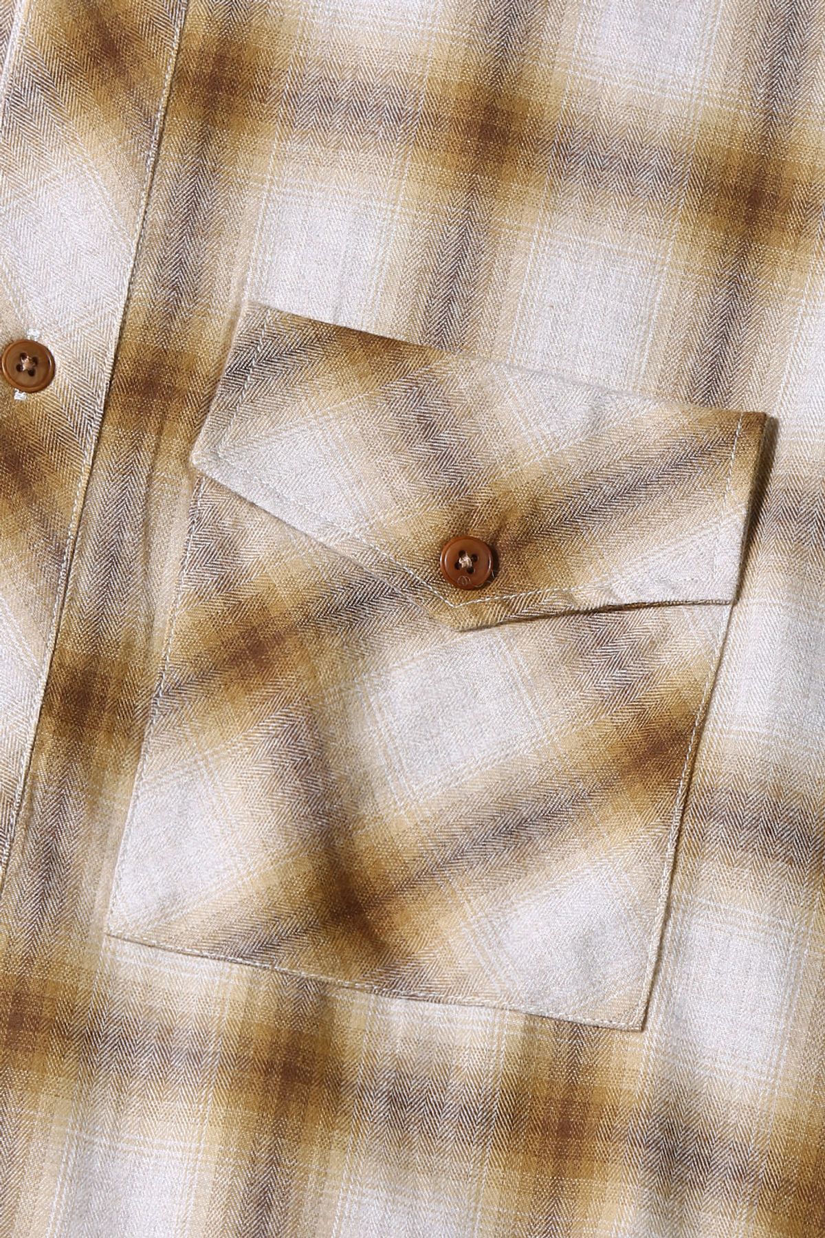 르몽생미셸(LE MONT ST MICHEL) CORNIL-CHECKED OVERSHIRT_Brown