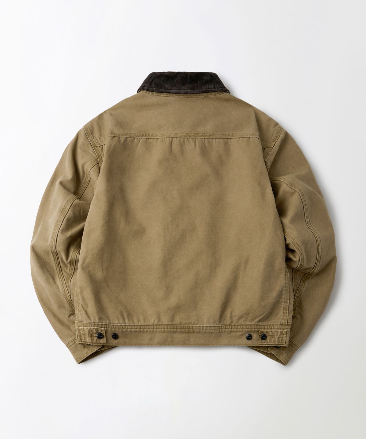 아웃스탠딩(OUTSTANDING) 50S BLANKET-LINED ZIP WORK JACKET_KHAKI