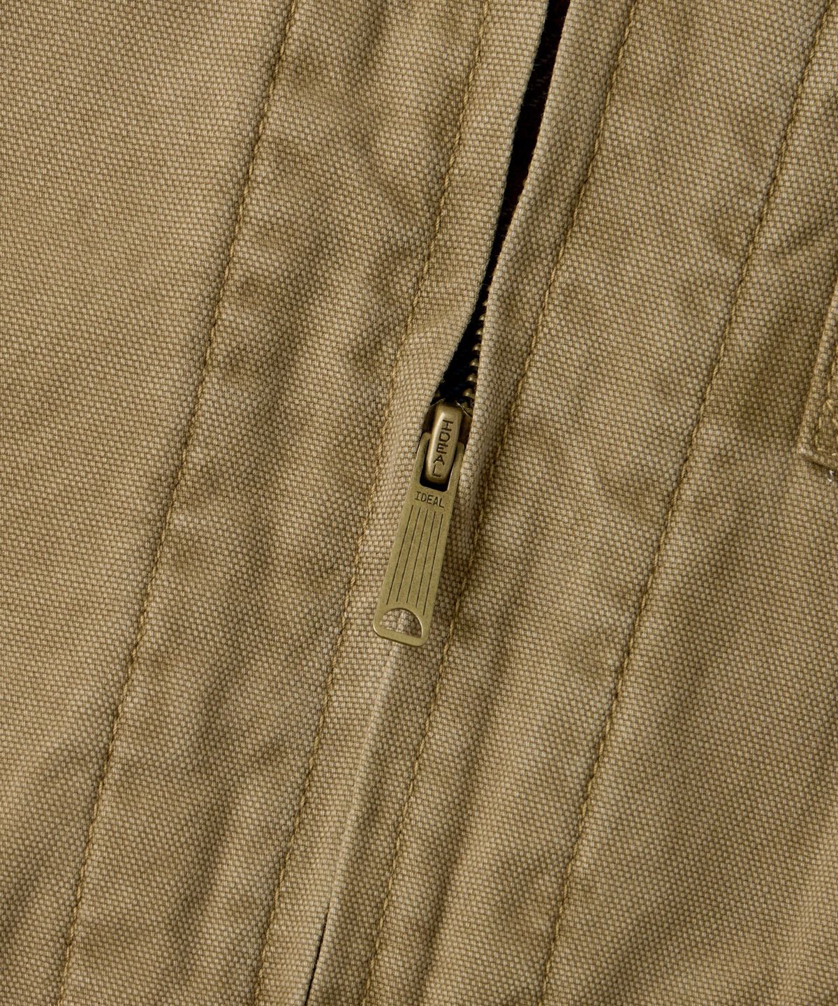 아웃스탠딩(OUTSTANDING) 50S BLANKET-LINED ZIP WORK JACKET_KHAKI