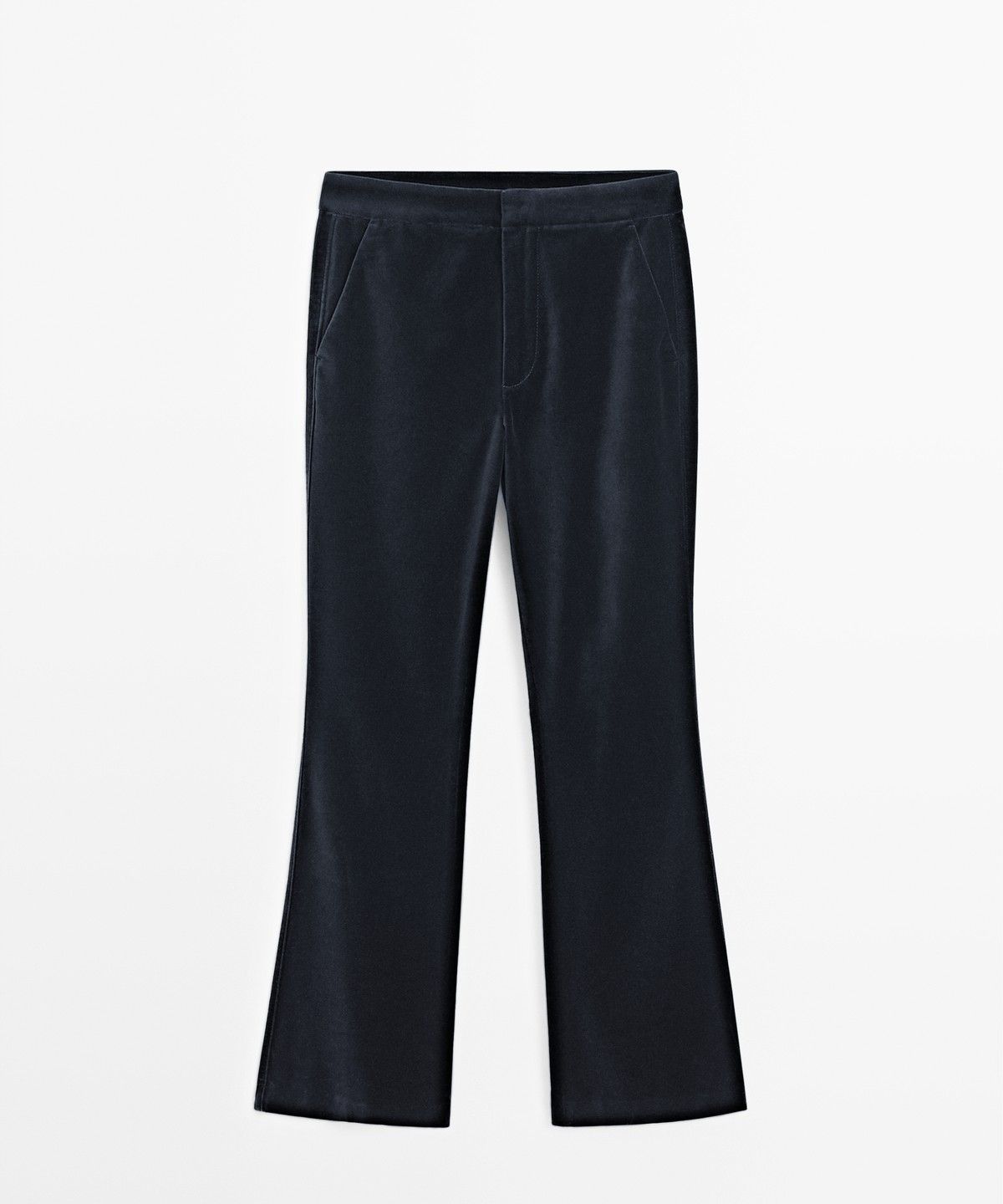 마시모두띠(MASSIMO DUTTI) 스키니 플레어핏 벨벳 팬츠