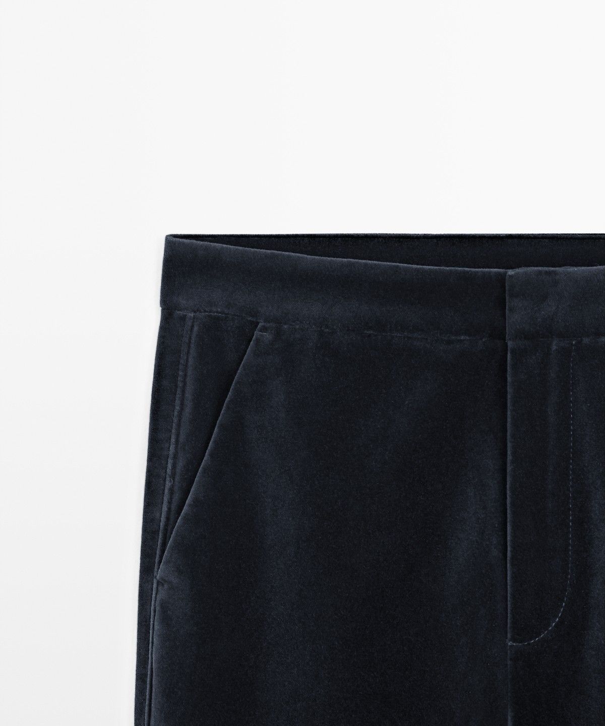 마시모두띠(MASSIMO DUTTI) 스키니 플레어핏 벨벳 팬츠