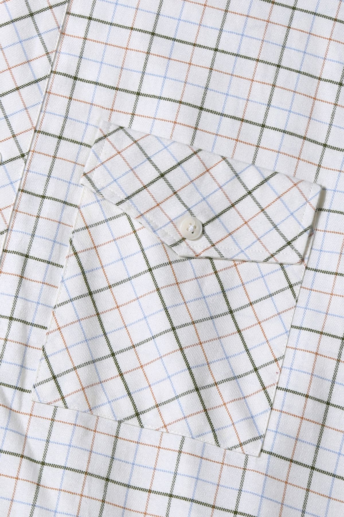 르몽생미셸(LE MONT ST MICHEL) CORNIL-CHECKED OVERSHIRT_White