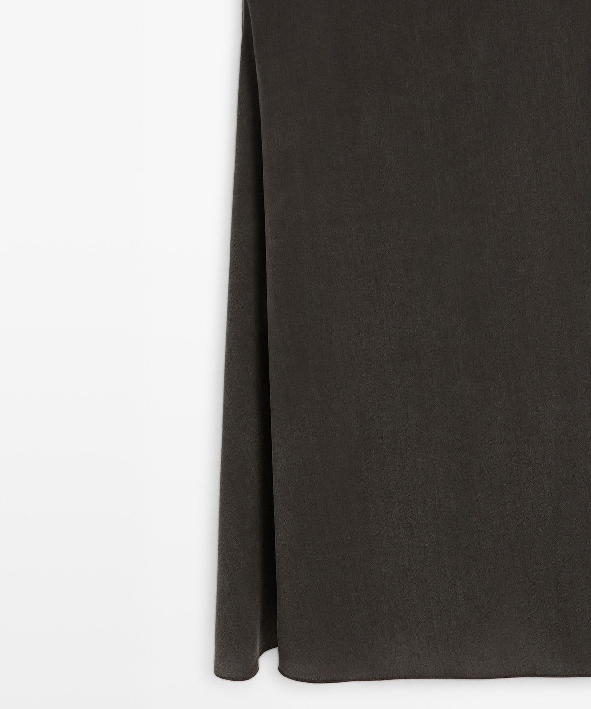 마시모두띠(MASSIMO DUTTI) 드레이프 디테일 미디 원피스