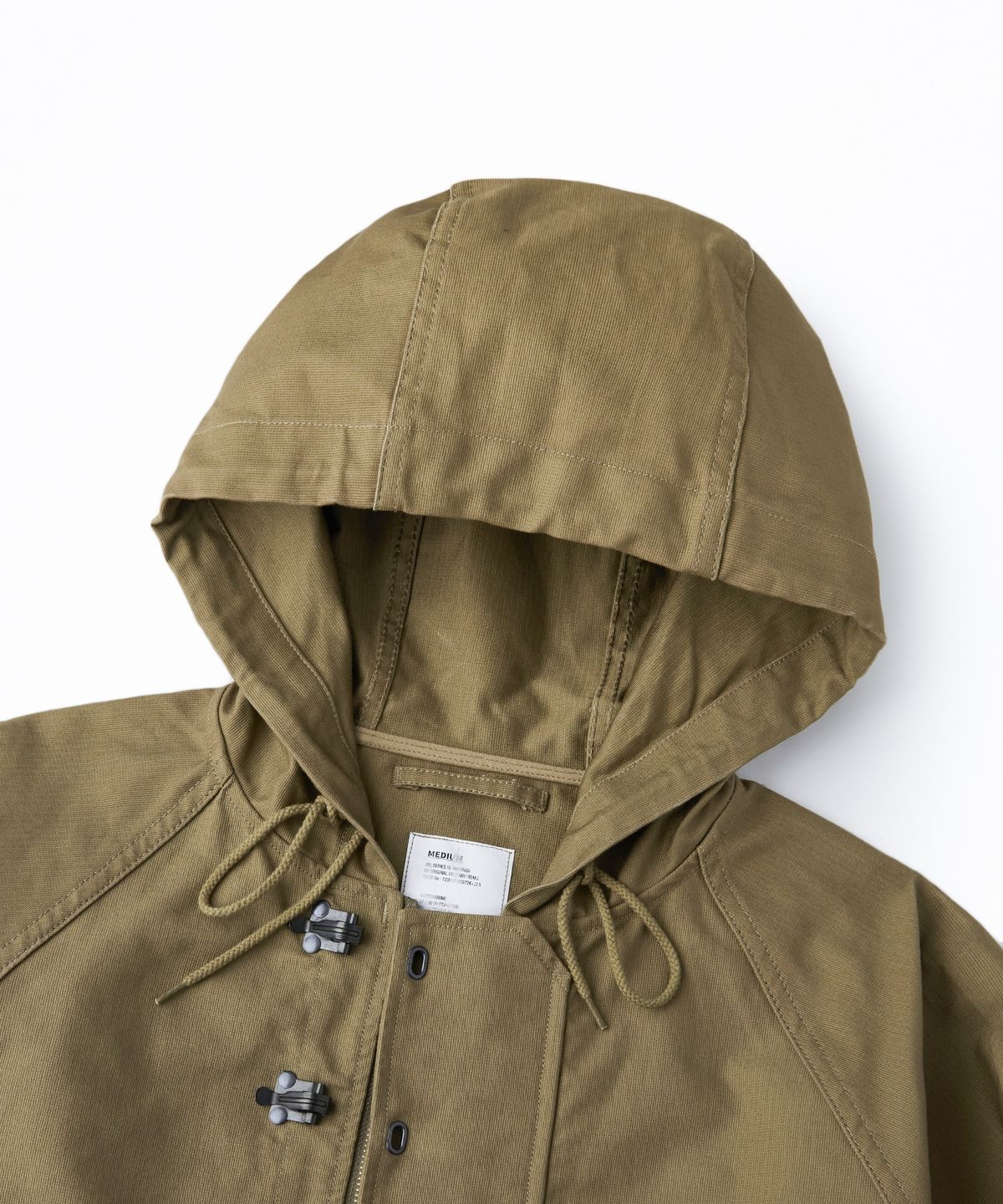 아웃스탠딩(OUTSTANDING) JUNGLE CLOTH DECK HOOD JACKET_KHAKI