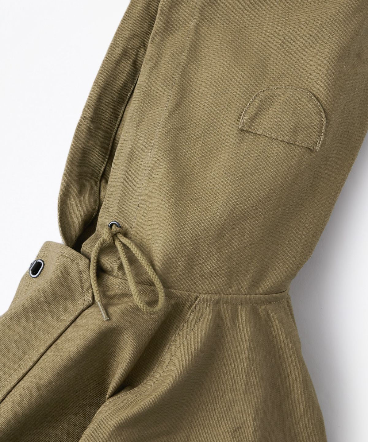 아웃스탠딩(OUTSTANDING) JUNGLE CLOTH DECK HOOD JACKET_KHAKI