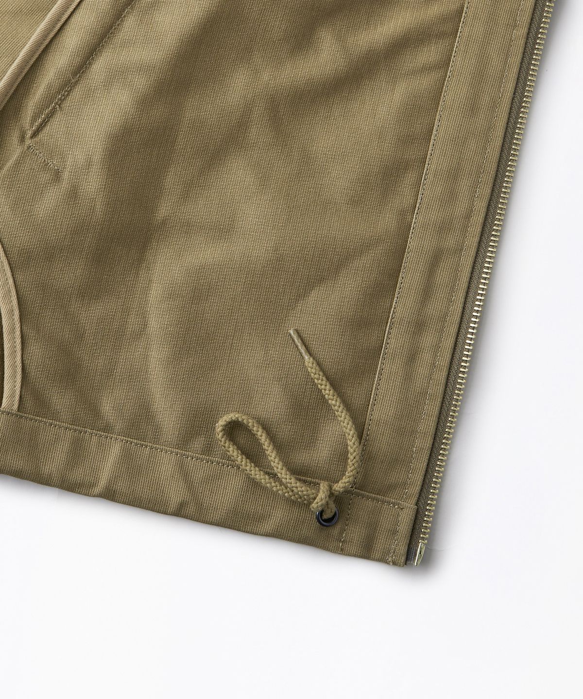 아웃스탠딩(OUTSTANDING) JUNGLE CLOTH DECK HOOD JACKET_KHAKI