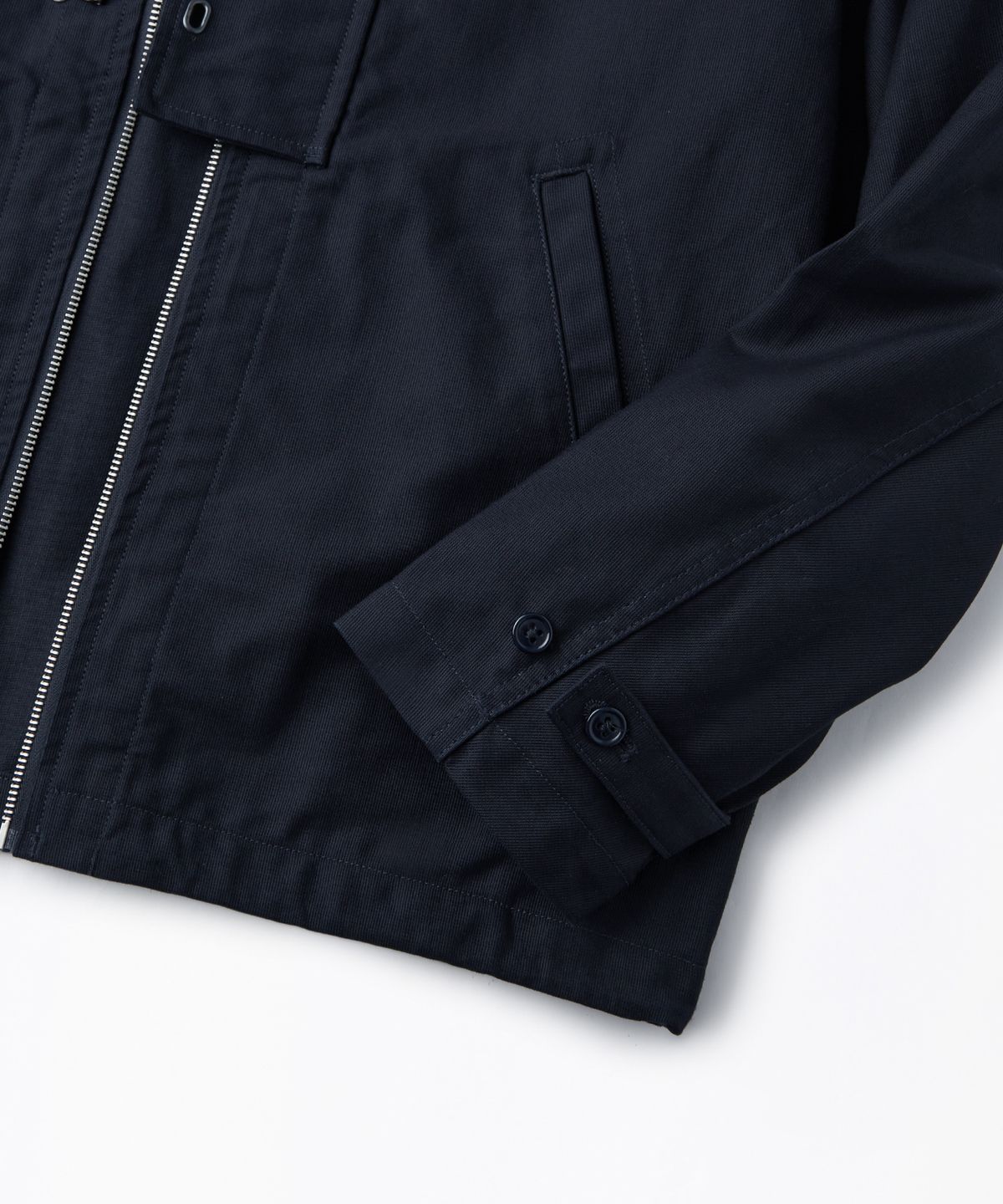 아웃스탠딩(OUTSTANDING) JUNGLE CLOTH DECK HOOD JACKET_NAVY