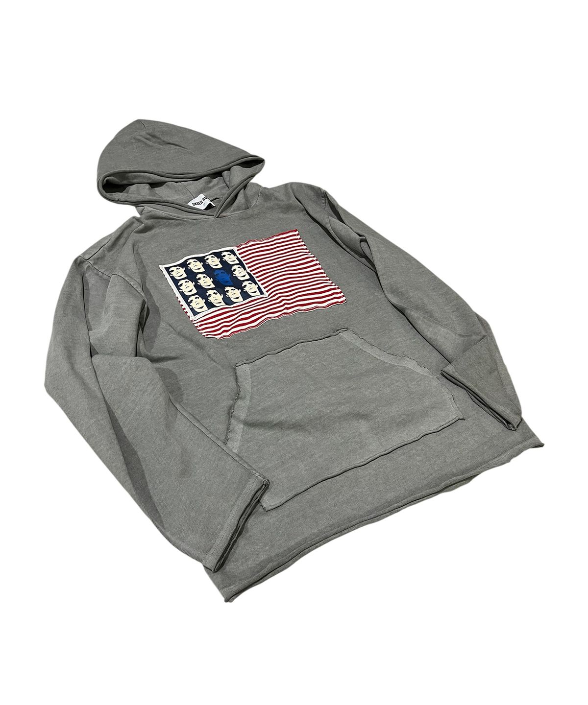 스케이터락(SK8ER ROCK) Rebel Flag Pigment Sweat Hoodie (Gray)