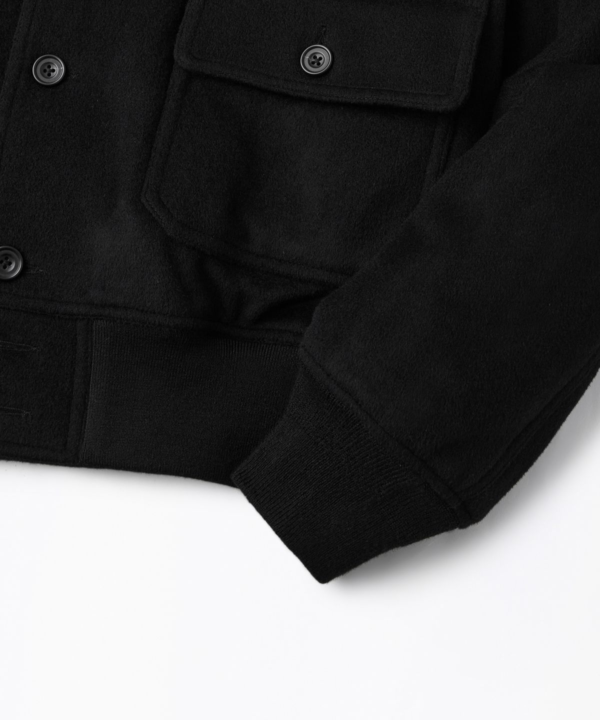 아웃스탠딩(OUTSTANDING) WOOL A-1 JACKET_BLACK
