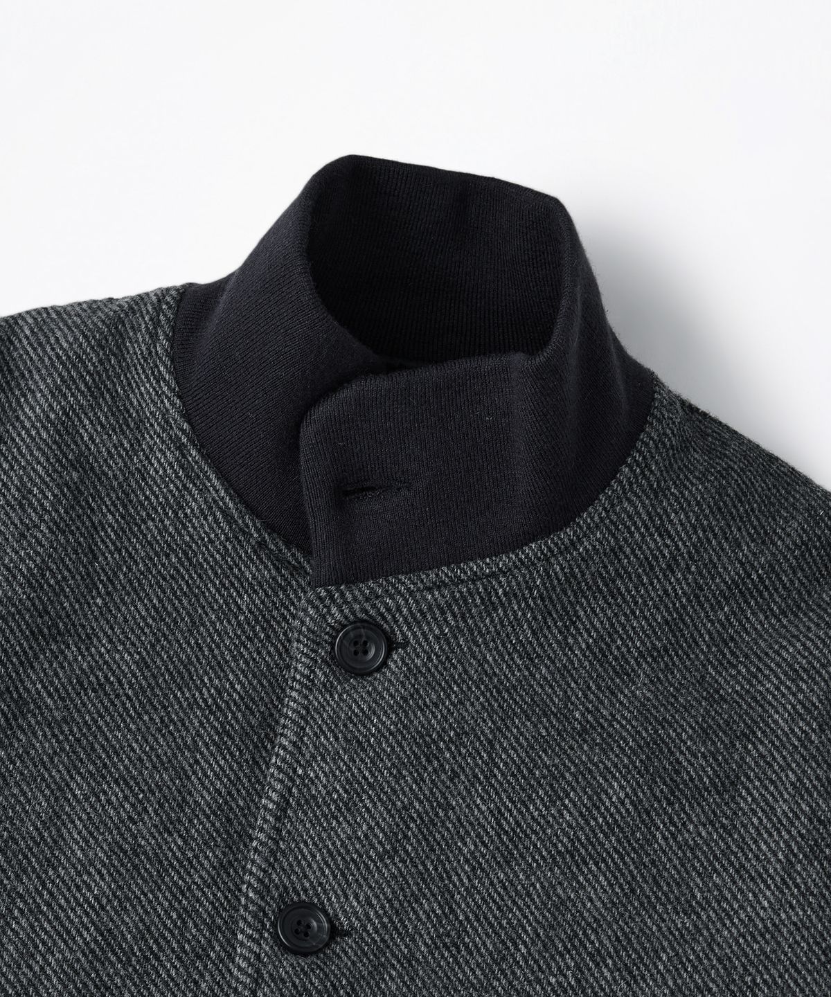 아웃스탠딩(OUTSTANDING) WOOL A-1 JACKET_CHARCOAL