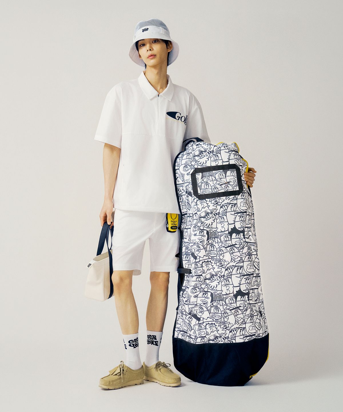 욜프(YORF) YORF GOLF TRAVEL COVER NEIGHBORHOOD WHITE 항공커버 네이버후드 화이트
