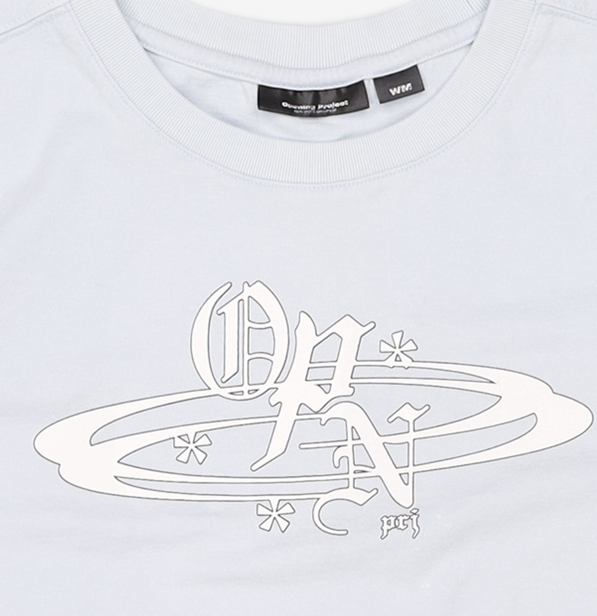 오프닝프로젝트(OPENING PROJECT) W Cropped OPN Half T Shirt - Sky Blue M