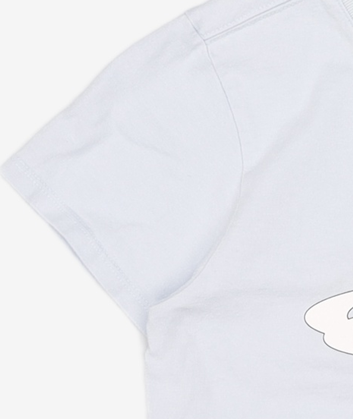 오프닝프로젝트(OPENING PROJECT) W Cropped OPN Half T Shirt - Sky Blue M