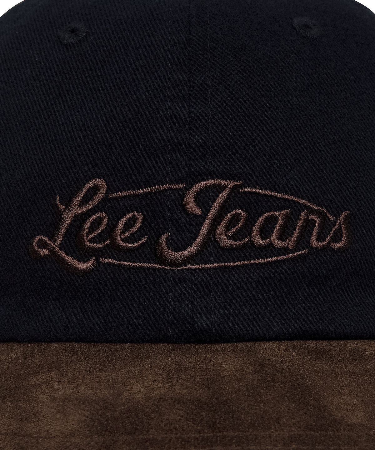 리(LEE) 코튼 스웨이드 투톤 볼캡 네이비