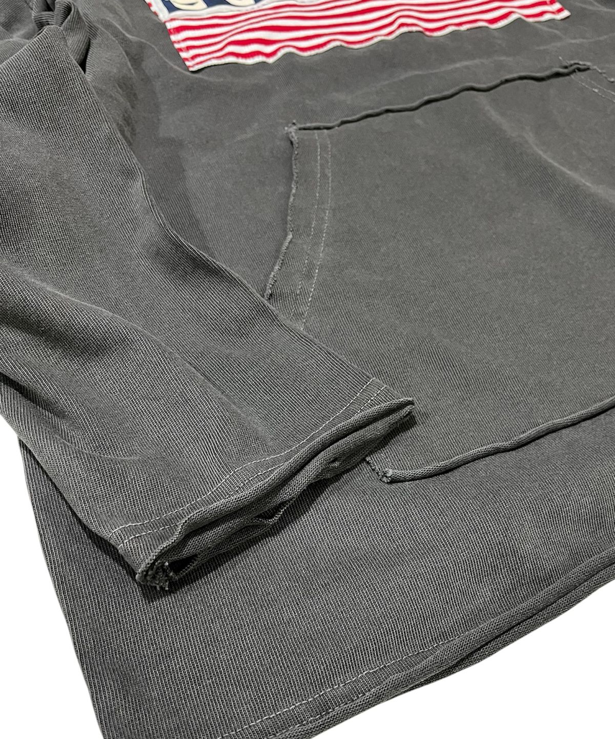 스케이터락(SK8ER ROCK) Rebel Flag Pigment Sweat Hoodie (Charcoal)