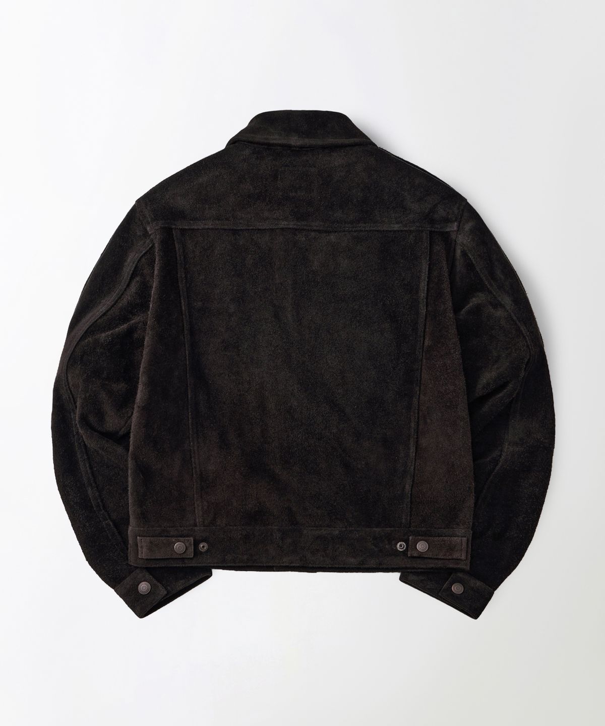 아웃스탠딩(OUTSTANDING) [MUT lab] 60S ROUGHOUT TRUCKER JACKET_BROWN