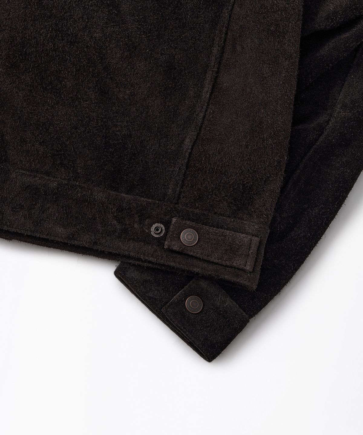 아웃스탠딩(OUTSTANDING) [MUT lab] 60S ROUGHOUT TRUCKER JACKET_BROWN