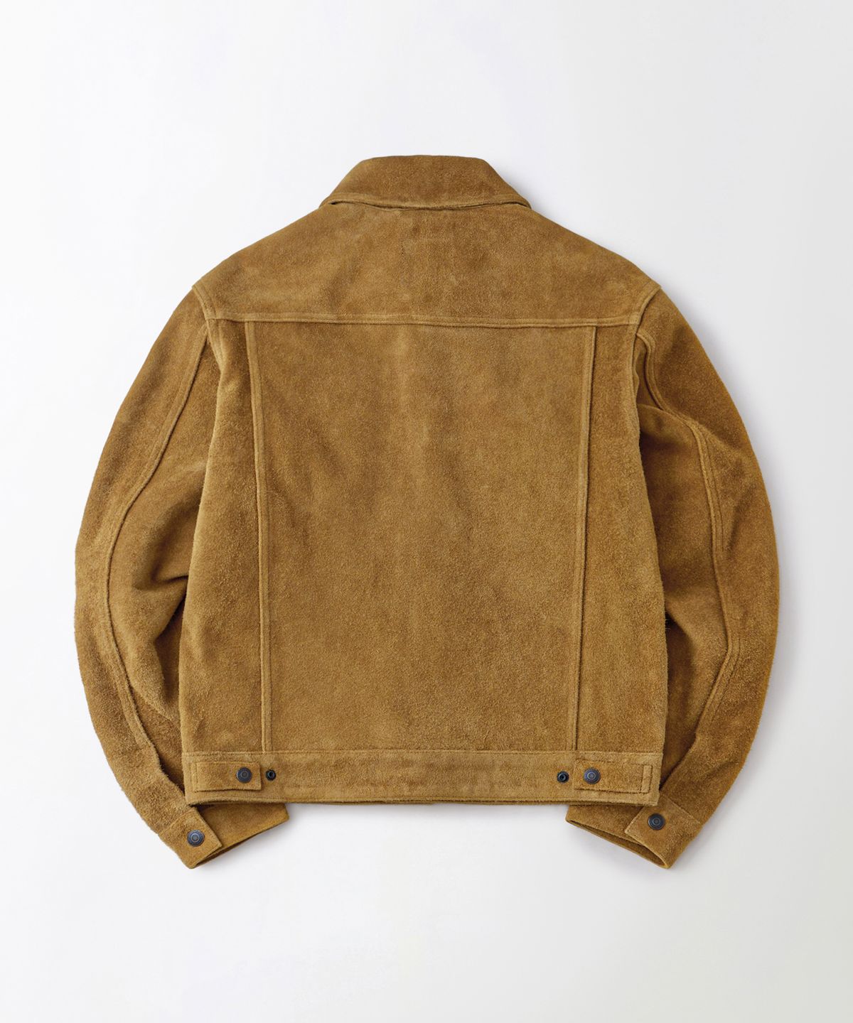 아웃스탠딩(OUTSTANDING) [MUT lab] 60S ROUGHOUT TRUCKER JACKET_TOBACCO