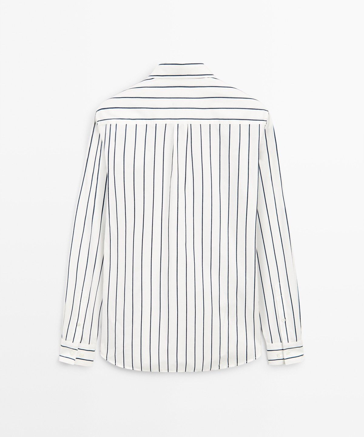 마시모두띠(MASSIMO DUTTI) 100% 코튼 레귤러 핏 스트라이프 셔츠