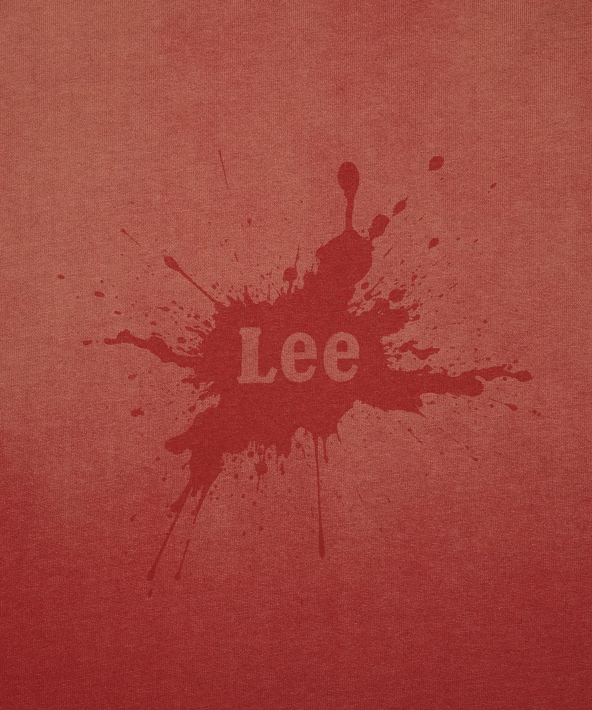 리(LEE) 페인티드 다잉 긴팔 티셔츠 코랄