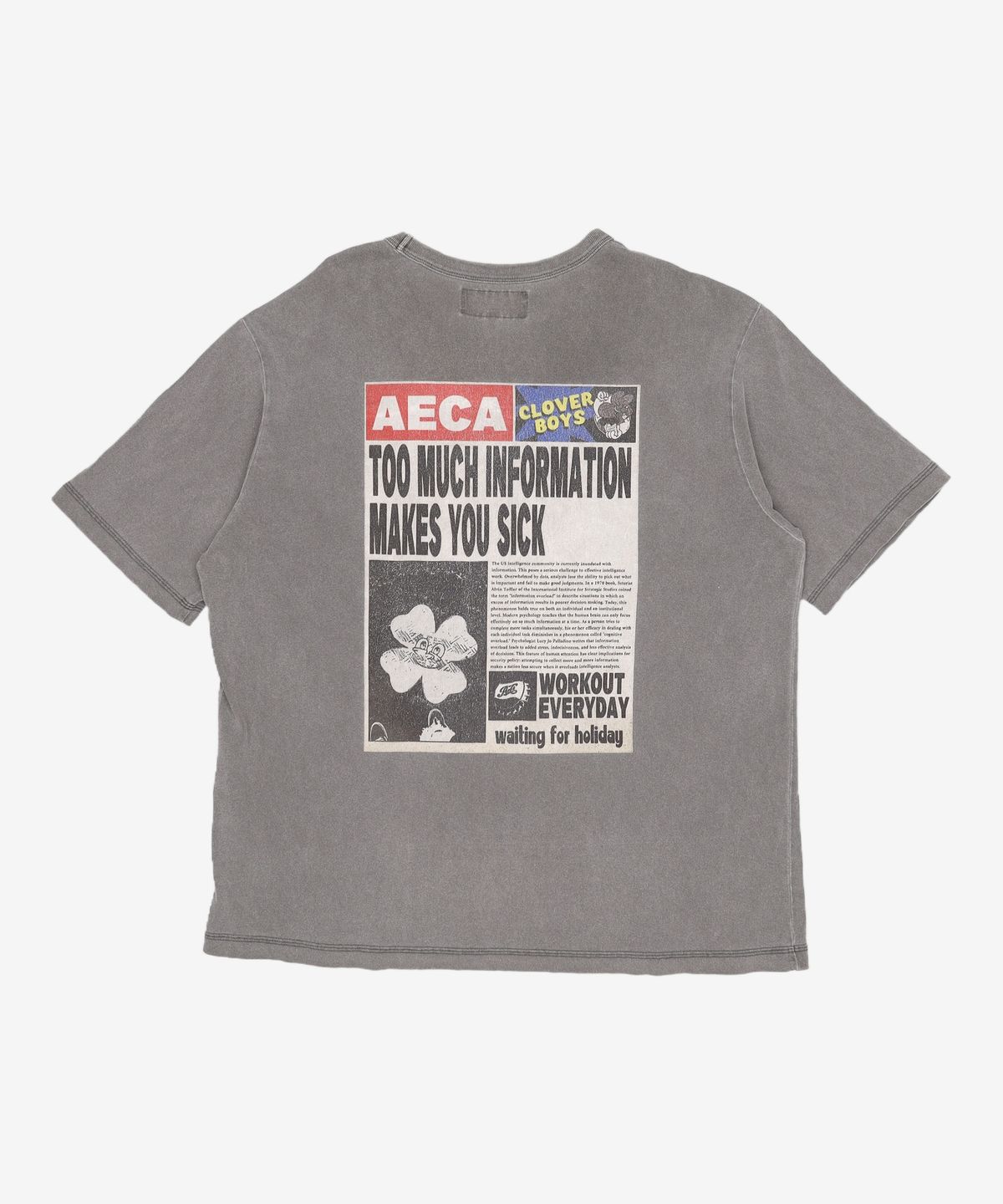 에이카화이트(AECA) 반소매 티셔츠 XL