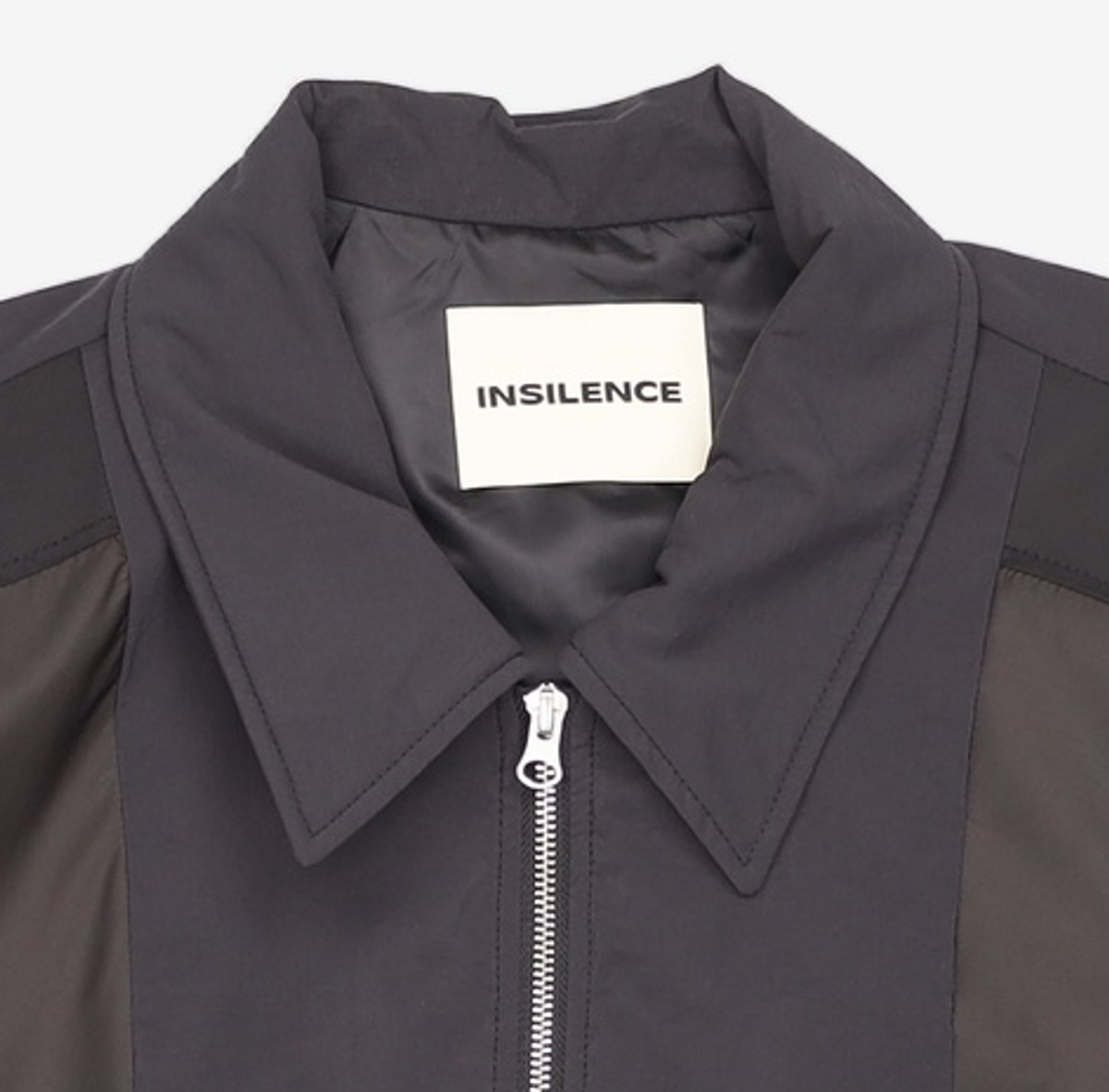 인사일런스(INSILENCE) 콘트라스트 크롭 MA-1 BLACK L