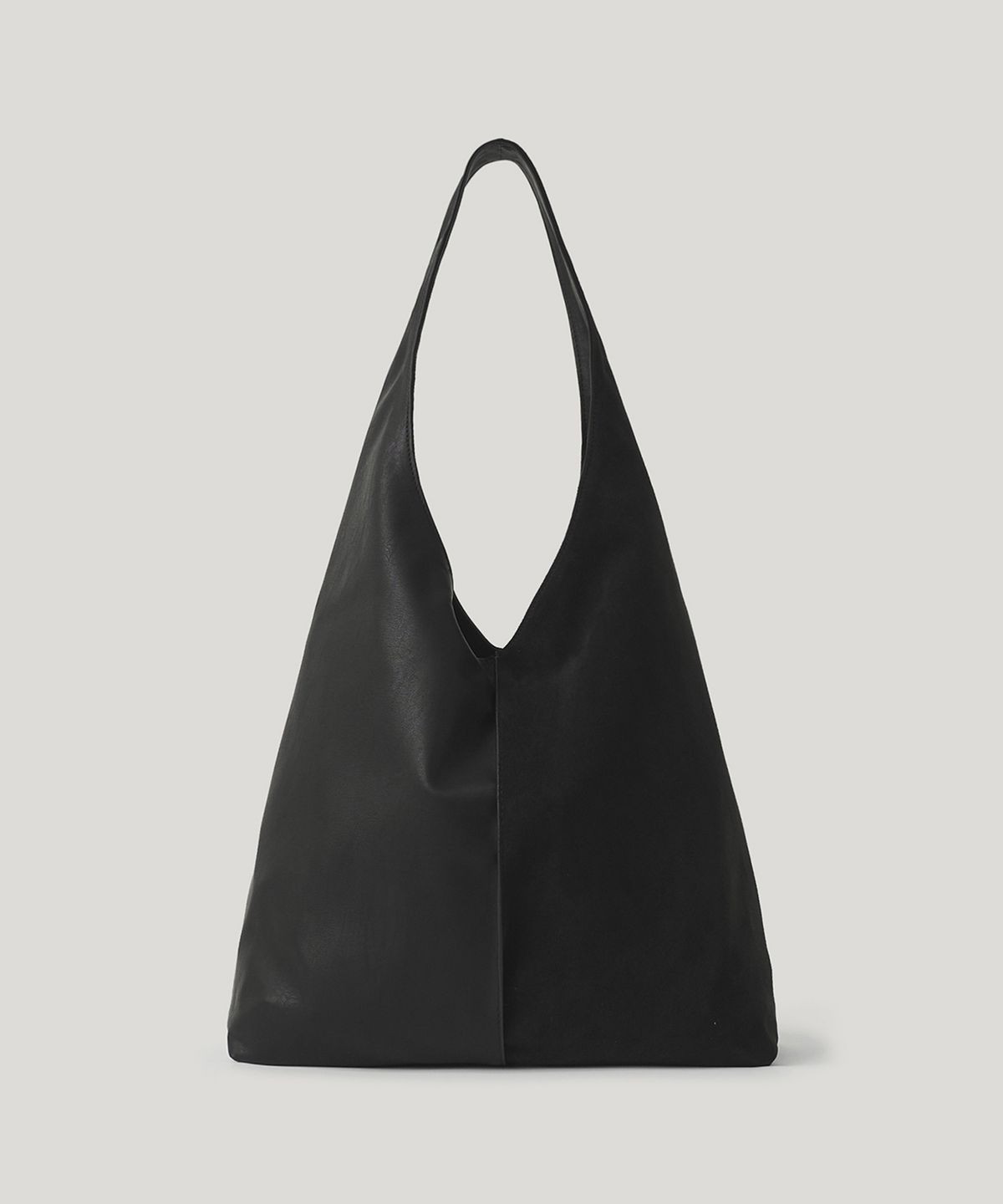 오브히(OVHEE) 라인 스웨이드 호보백 Line Suede Hobo Bag_Black