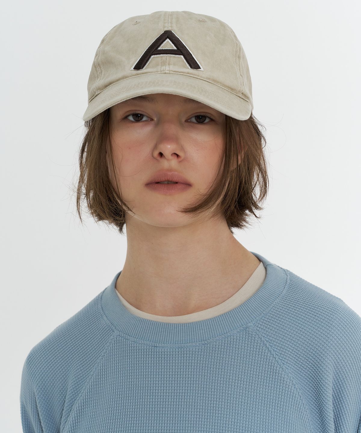 타버트(TARVERT) Lazle Slim Tencel T-Shirt - Cream