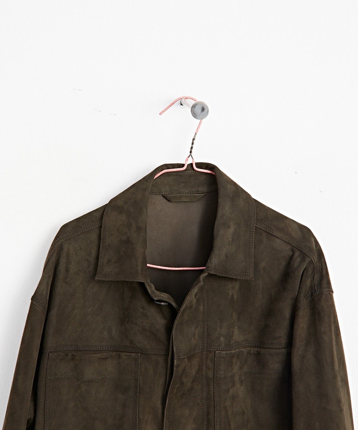 마시모두띠(MASSIMO DUTTI) 릴랙스 핏 스웨이드 레더 자켓