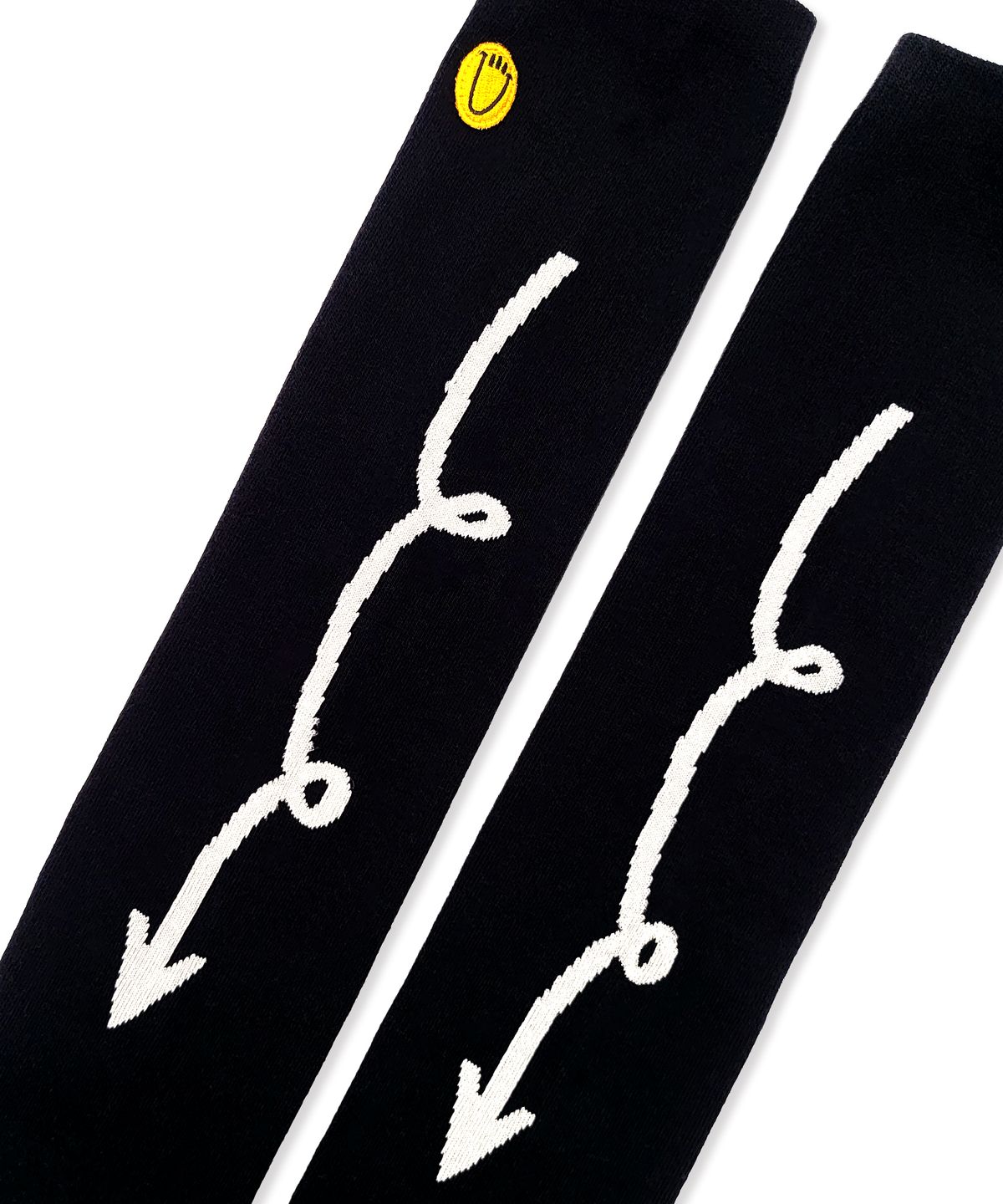 욜프(YORF) YORF LONG SOCKS LOGO BLACK 롱삭스 로고 블랙