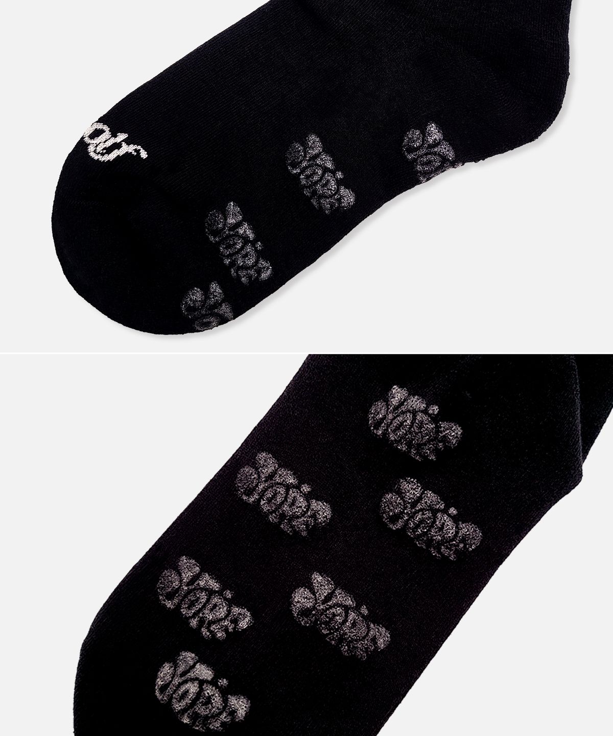 욜프(YORF) YORF LONG SOCKS LOGO BLACK 롱삭스 로고 블랙