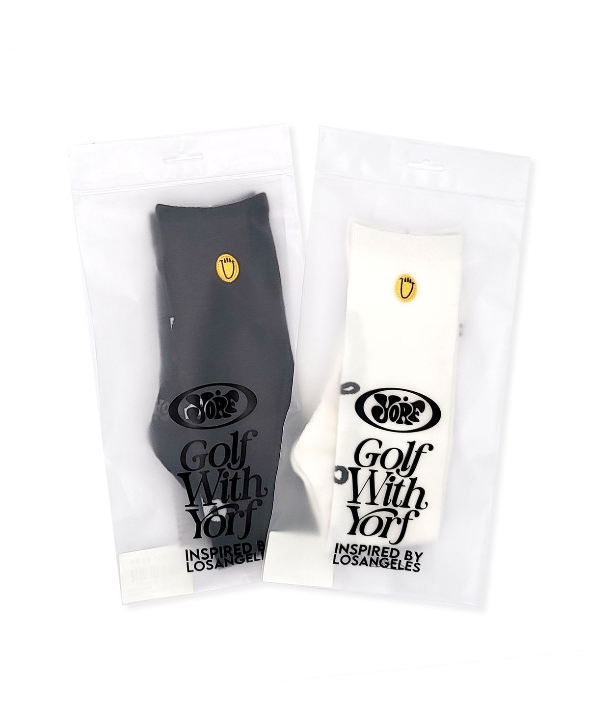 욜프(YORF) YORF LONG SOCKS LOGO WHITE 롱삭스 로고 화이트