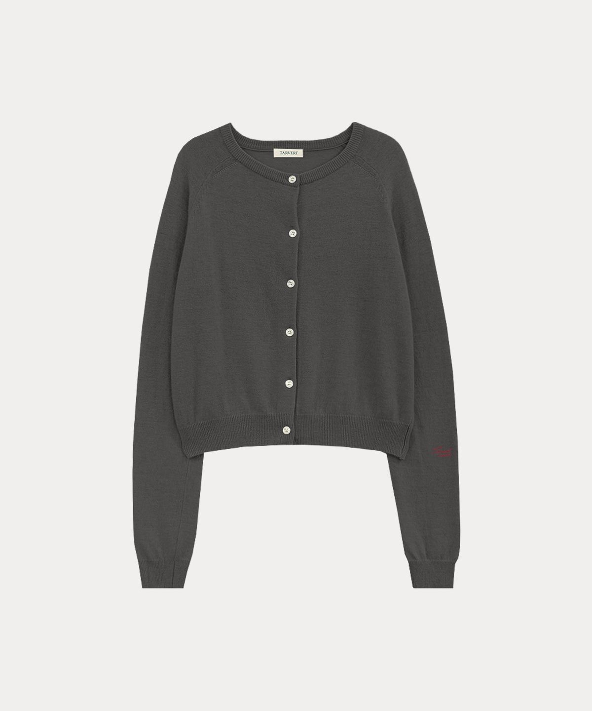 타버트(TARVERT) Tivern Wool Knit Cardigan - Charcoal