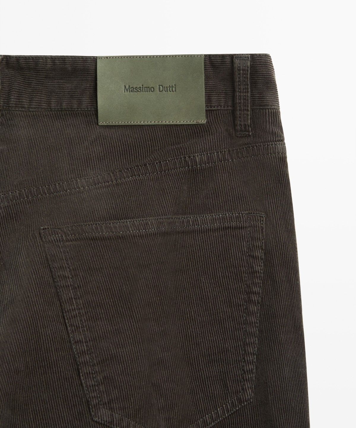 마시모두띠(MASSIMO DUTTI) 테이퍼드 핏 코듀로이 팬츠