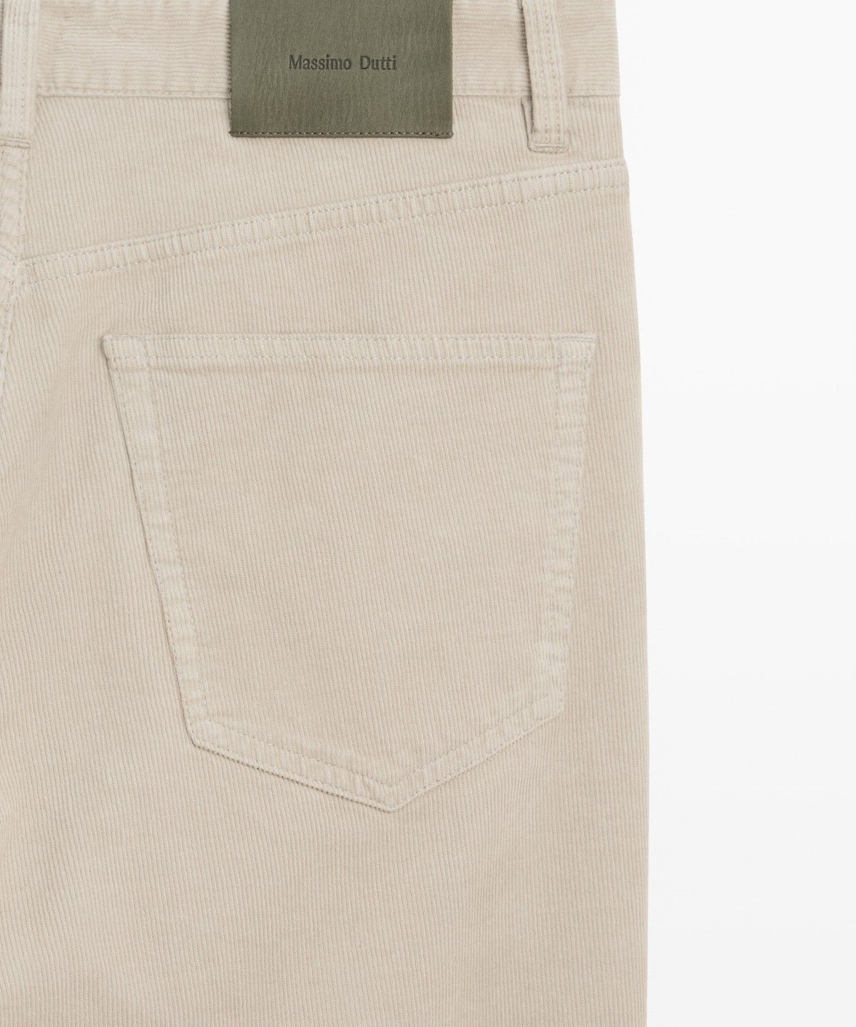 마시모두띠(MASSIMO DUTTI) 테이퍼드 핏 코듀로이 팬츠